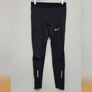 Nike Black Performance Running - Nike shield  Leggings Size Medium